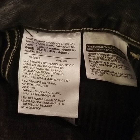 Women's Levi's Vintage Black Jean Shorts SOLD - Picture 7 of 7